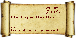 Flattinger Dorottya névjegykártya